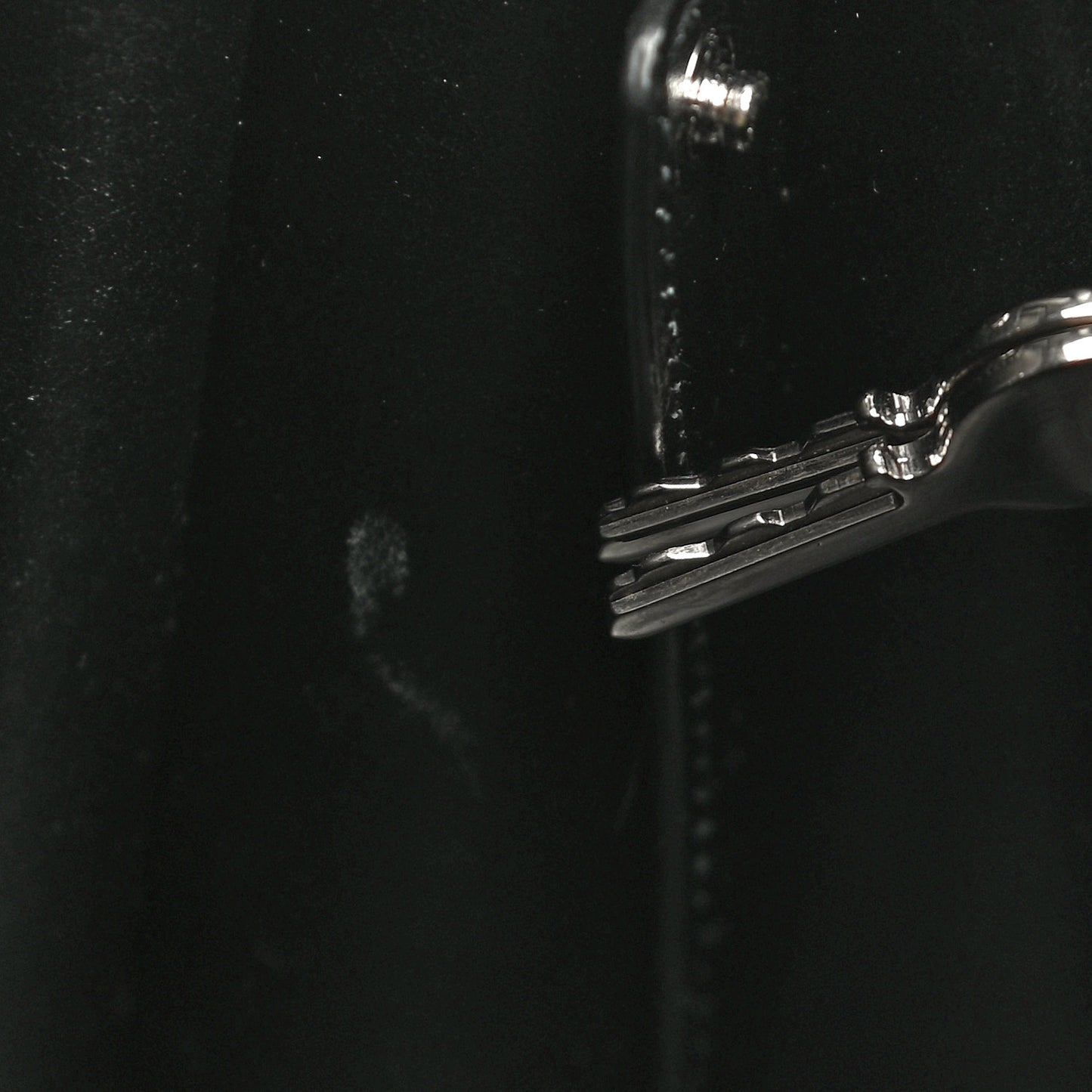 Grained Calfskin Baby Sac De Jour Black