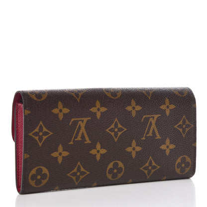 Louis Vuitton Monogram Emilie Wallet Fuchsia 3 of 8