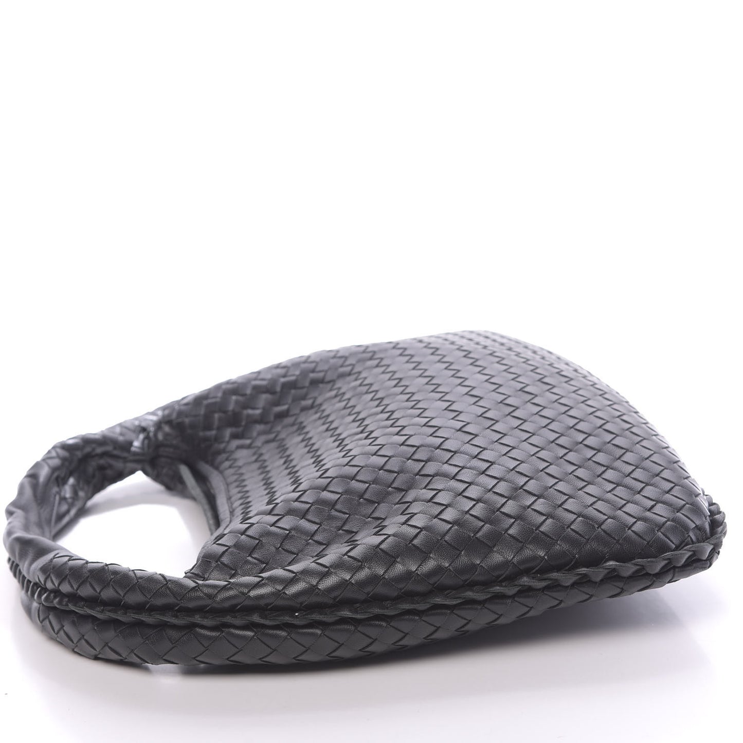 Nappa Intrecciato Medium Veneta Hobo Black