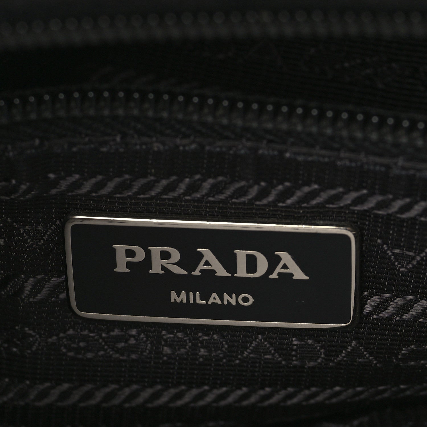 Prada Nylon Flat Messenger Bag Black 6 of 9