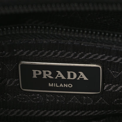 Prada Nylon Flat Messenger Bag Black 6 of 9