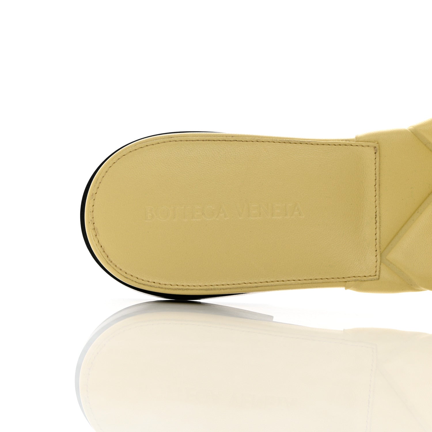 Bottega Veneta Nappa Quilted Rubber Lido Flat Sandals 39.5 Moon Beam 6 of 10
