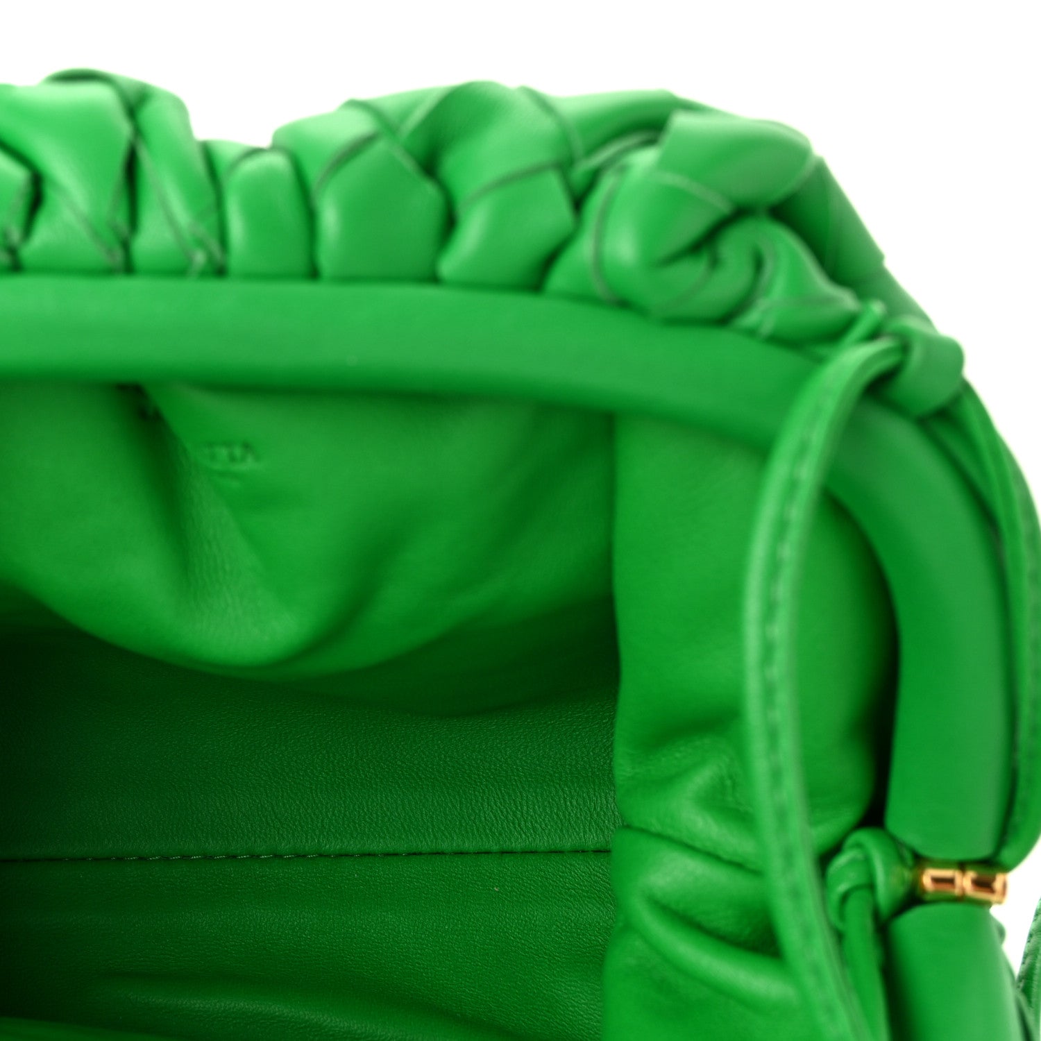 Bottega Veneta Nappa Intrecciato The Mini Pouch Clutch Parakeet