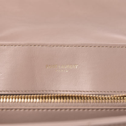 Saint Laurent Calfskin Y Quilted Monogram Medium Loulou Chain Satchel Light Natural 6 of 12