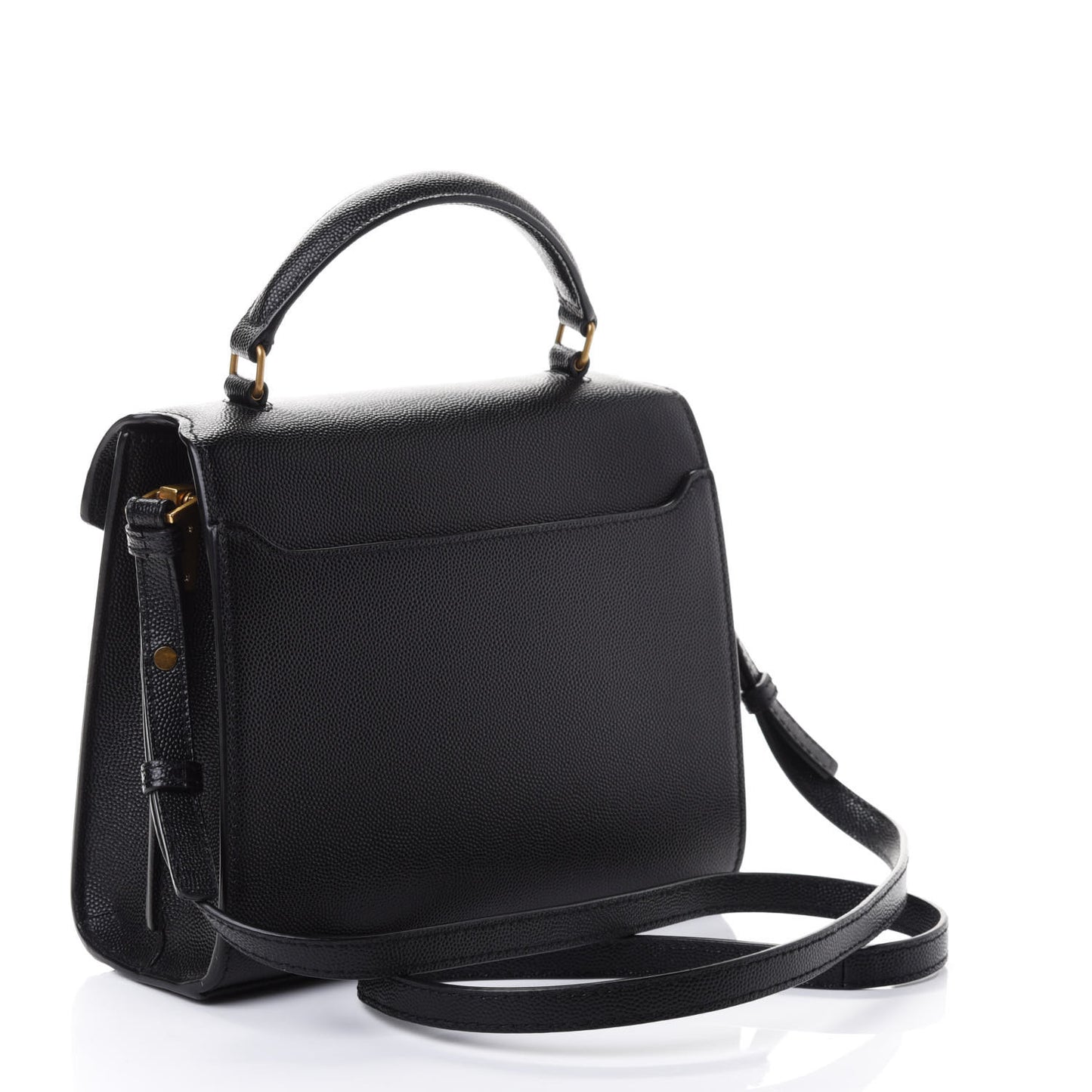 Grain de Poudre Mini Classic Monogram Cassandra Top Handle Black Rouge Legion