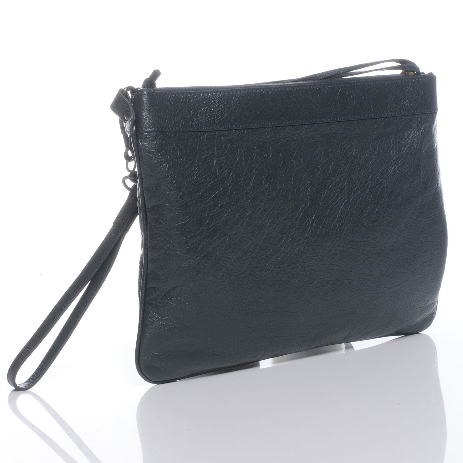 Balenciaga Agneau Flat Handle Clutch Anthracite 3 of 7