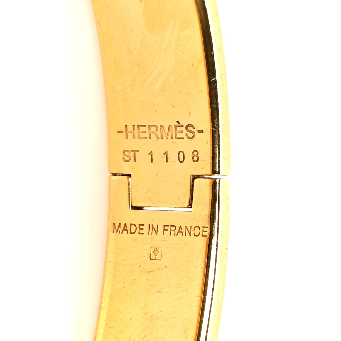 Enamel Narrow Clic Clac H Bracelet PM Black