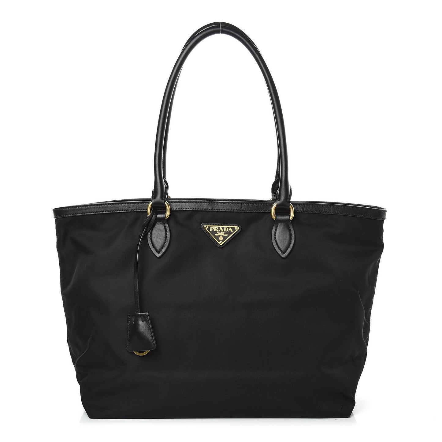Tessuto Nylon Shopping Tote Black