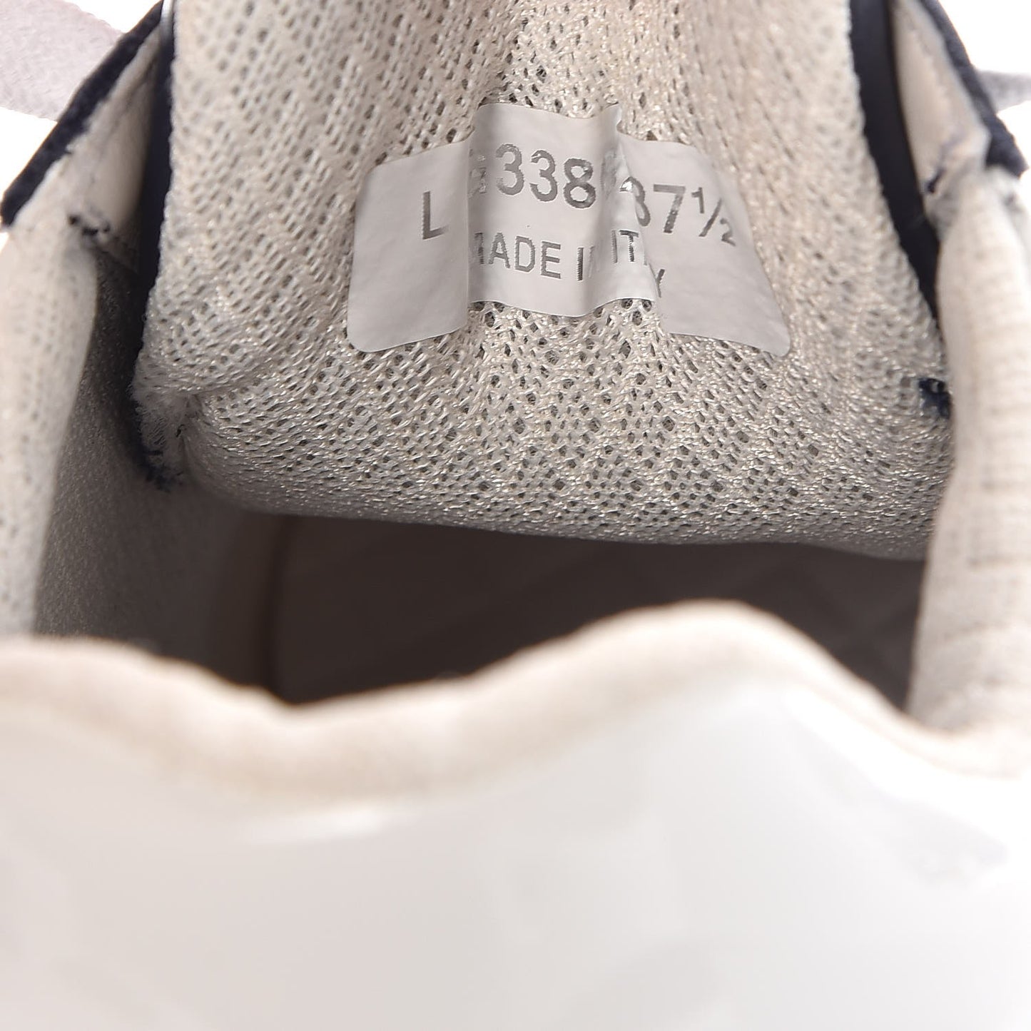 Patent Calfskin CC Sneakers 37.5 Navy White