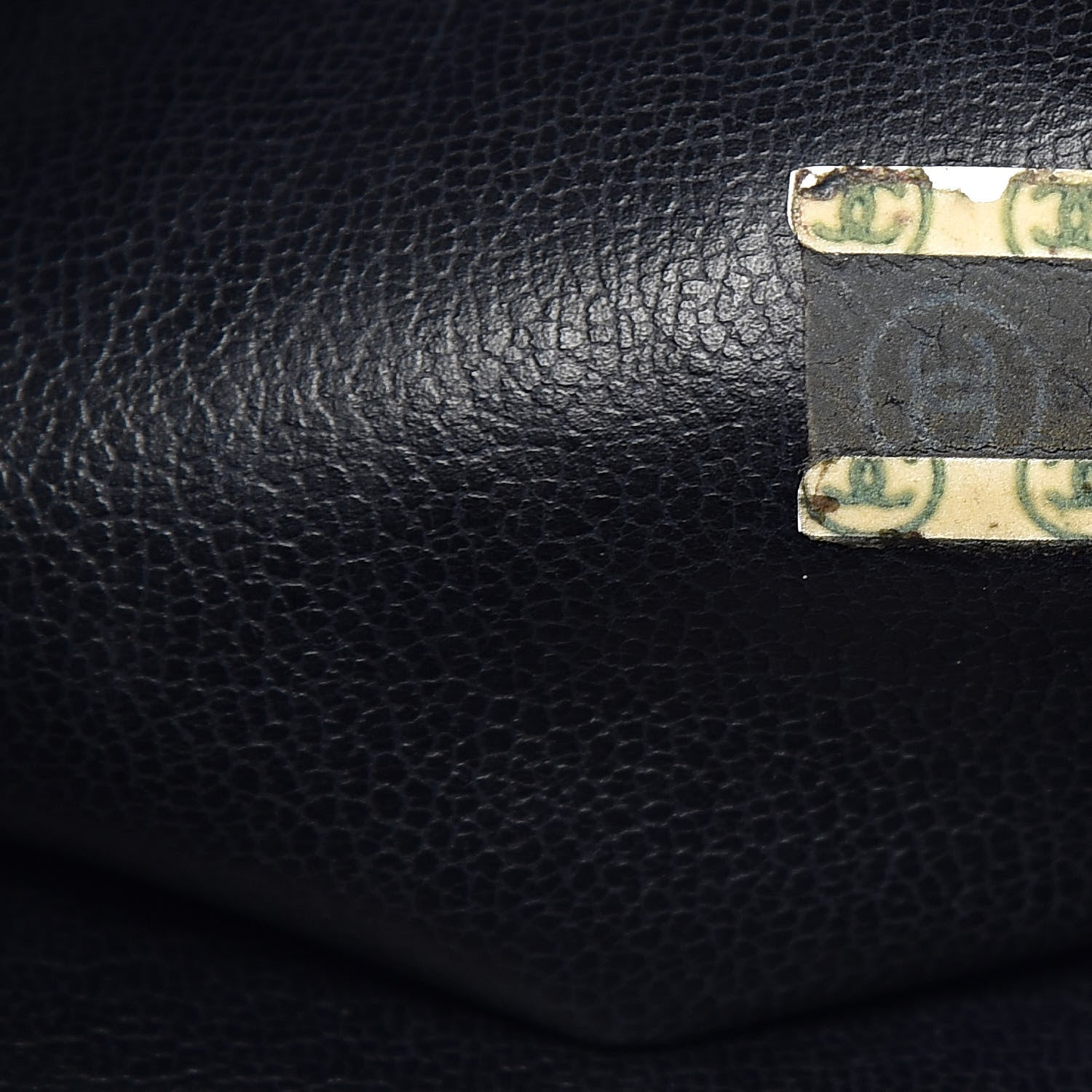 Chanel Lambskin CC Drawstring Bag Navy Blue 8 of 17