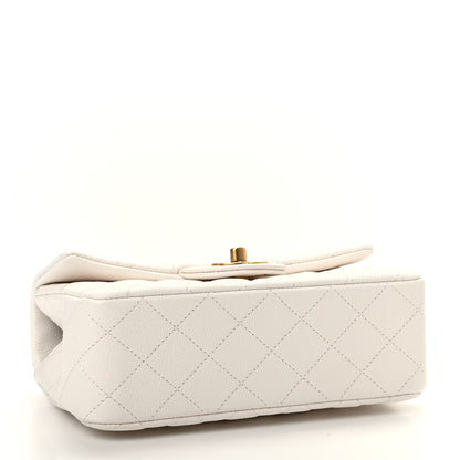 Chanel Caviar Quilted Mini Top Handle Rectangular Flap White 4 of 10
