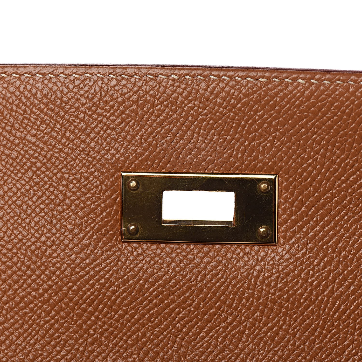 Hermes Courchevel Kelly Retourne 35 Gold 27 of 43