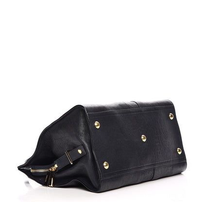 Saint Laurent Sheepskin Medium Cabas ChYc Navy 4 of 9