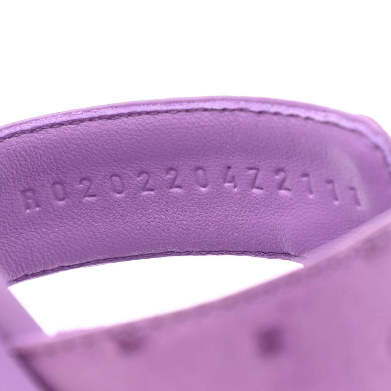 Hermes Ostrich Oran Sandals 36 Violet 8 of 9