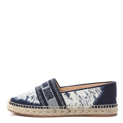 Christian Dior Canvas Tie and Dior Embroidered Granville 15mm Espadrilles 40 Denim 1 of 11