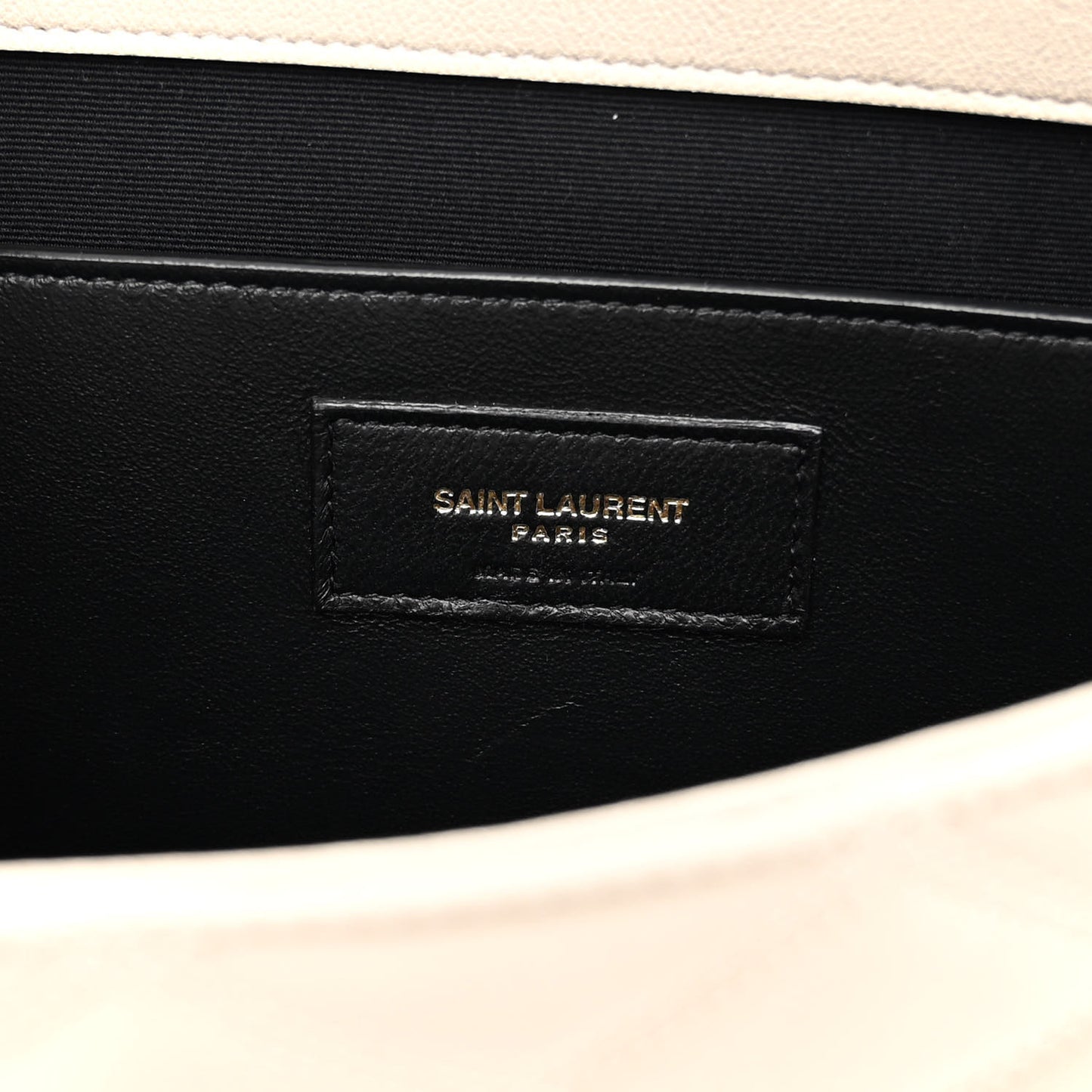 Lambskin Quilted Large Becky Chain Bag Crema Soft