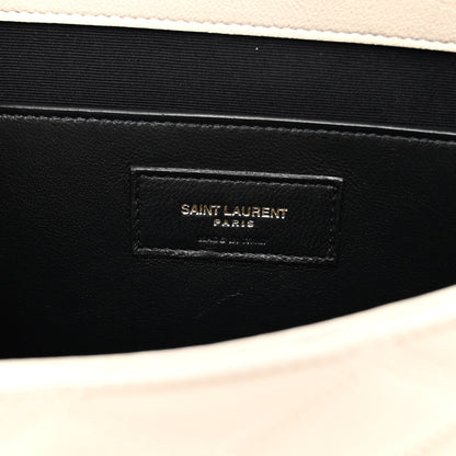 Saint Laurent Lambskin Quilted Large Becky Chain Bag Crema Soft 6 of 11