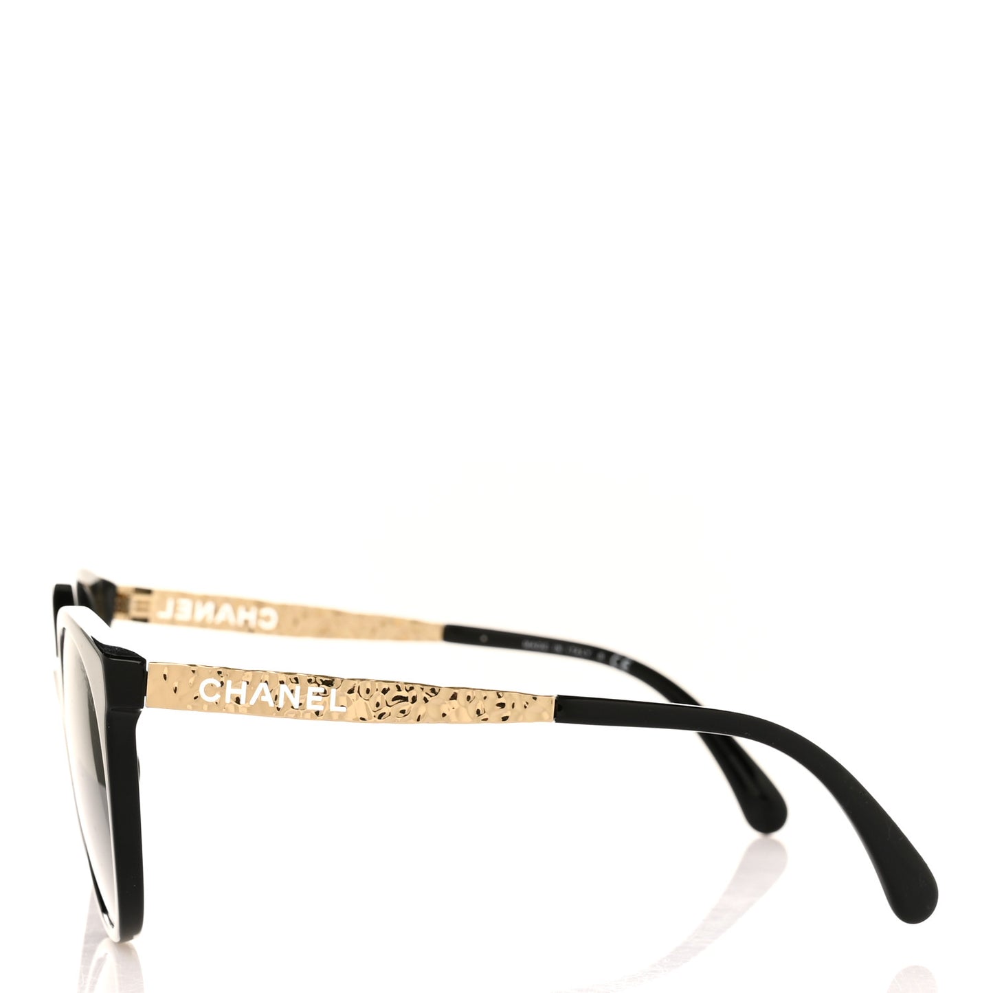 Acetate Metal Pantos Sunglasses 5440-A Black Gold