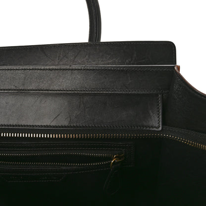 Celine Satin Calfskin Mini Tri-Color Luggage Seashell 13 of 15