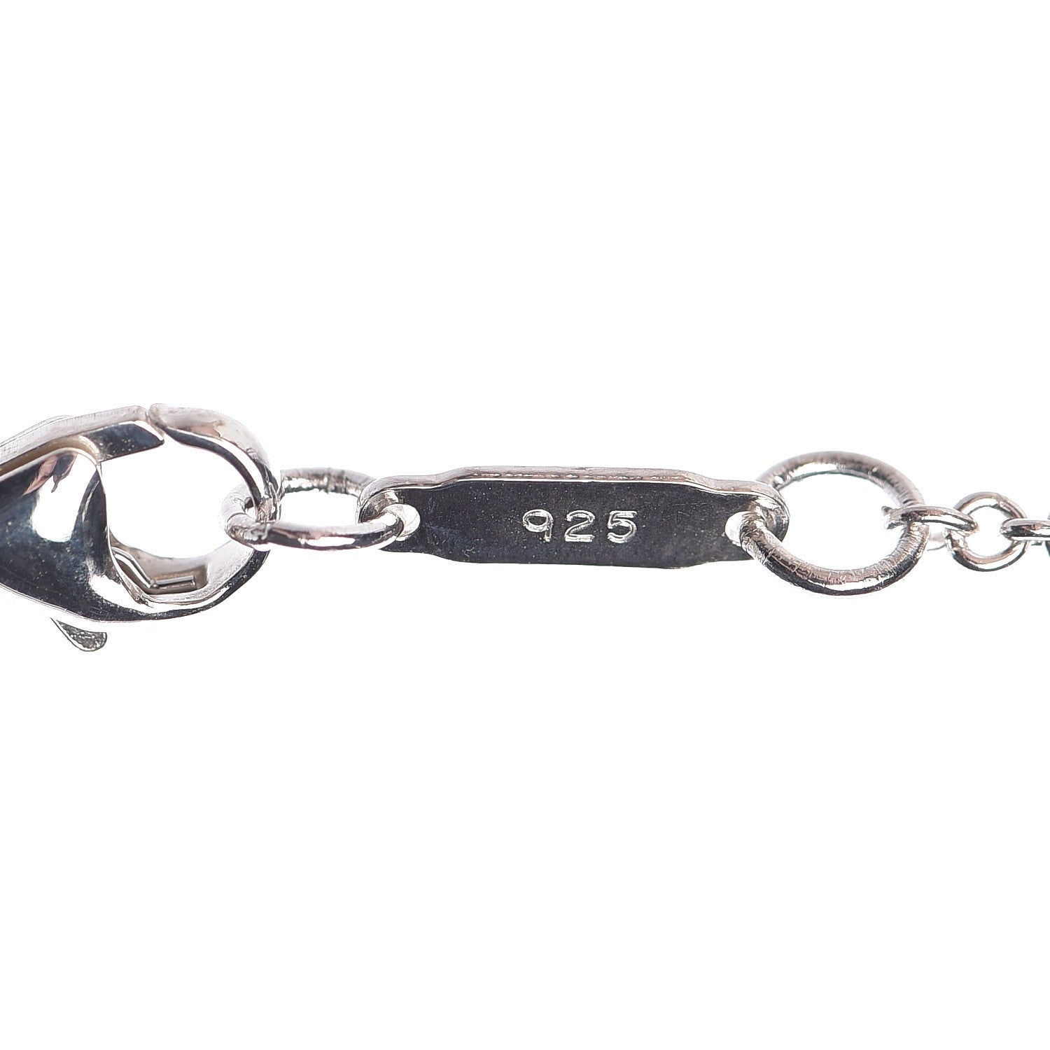 Tiffany Sterling Silver 1837 Lock Pendant Necklace 6 of 8