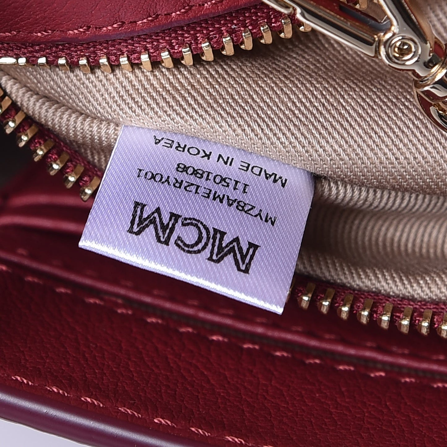 Calfskin Ottomar Monogram Medium Millie Crossbody Bag Ruby Red