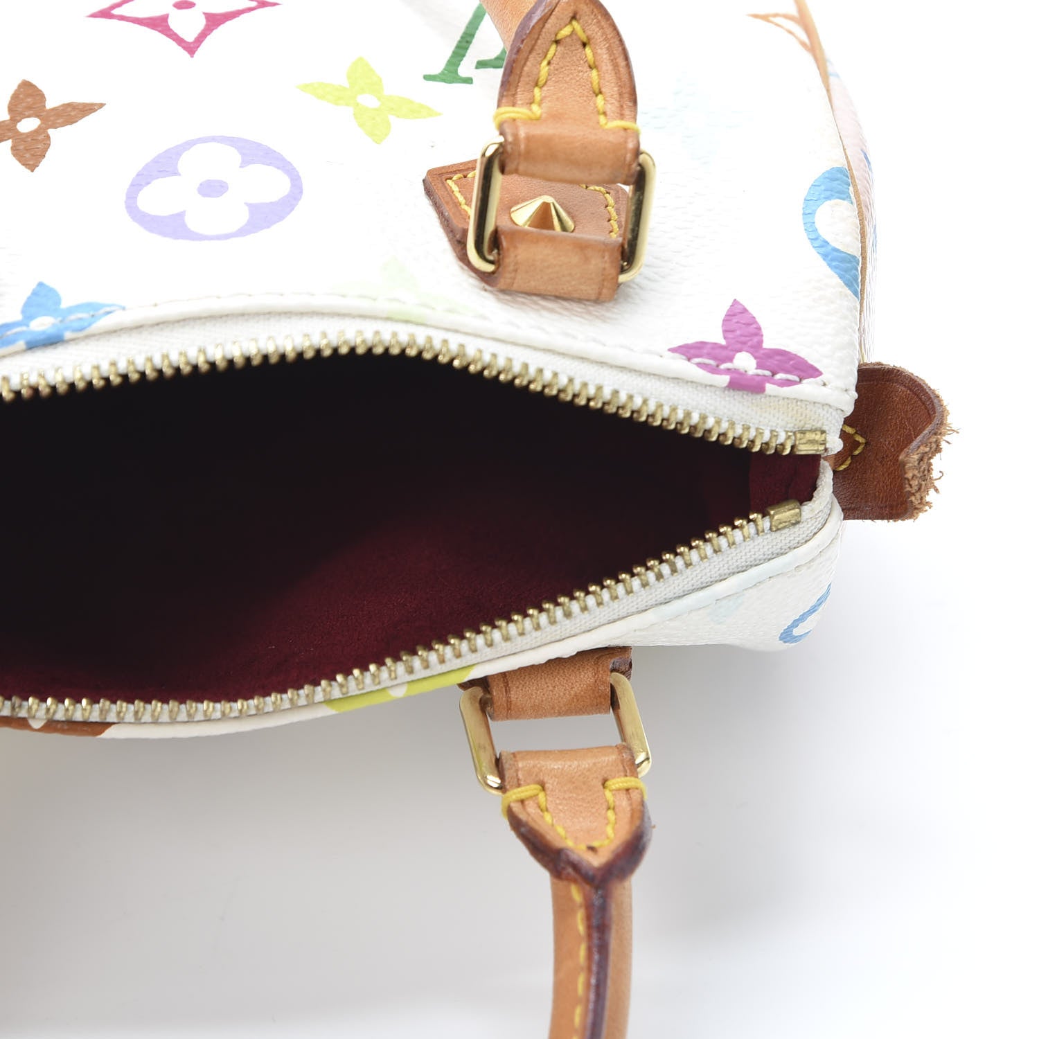 Louis Vuitton Monogram Multicolor Mini Sac HL Speedy White 4 of 7