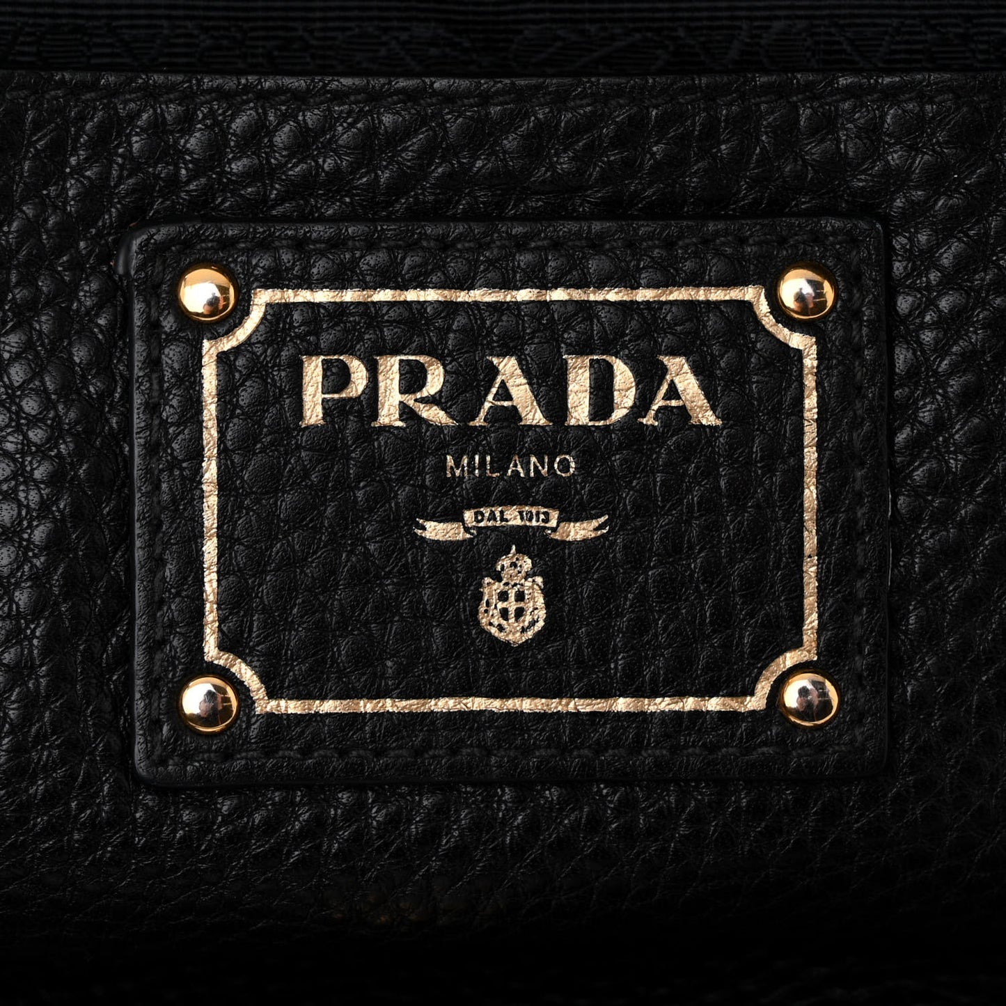 Vitello Daino Shopping Satchel Black