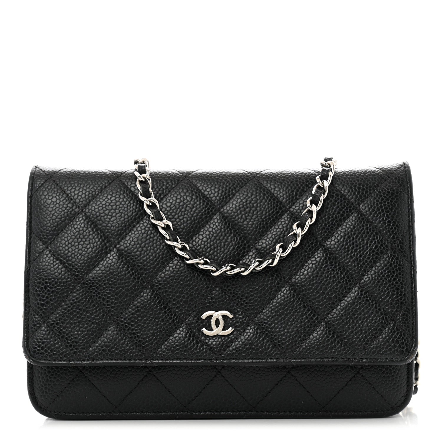 Chanel Caviar Quilted Wallet on Chain WOC Black 1 of 14