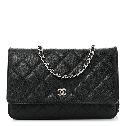 Chanel Caviar Quilted Wallet on Chain WOC Black 1 of 14
