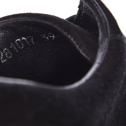 Gucci Softy Tek Suede Womens Low Top Sneakers 39.5 Black 8 of 10