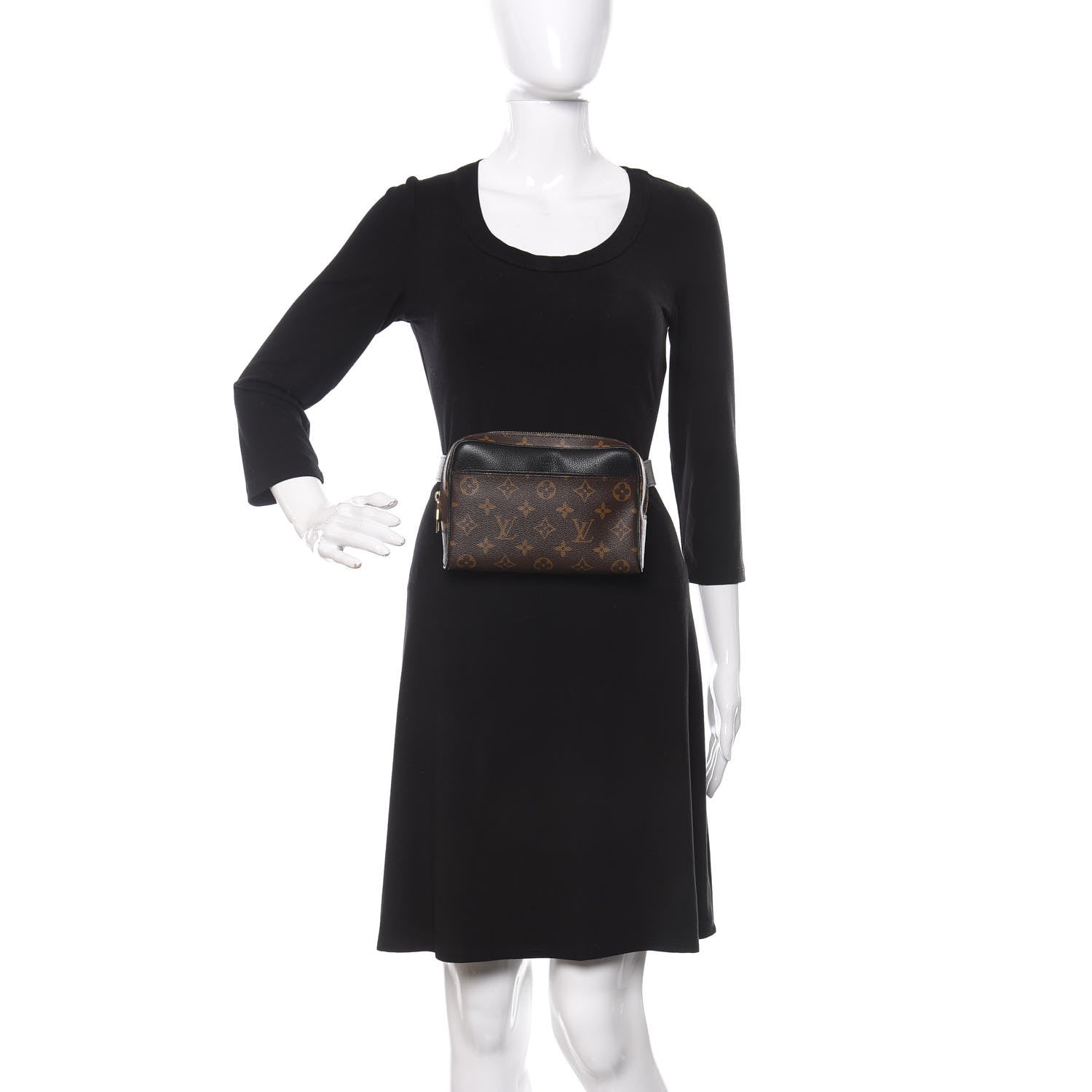 Louis Vuitton Monogram Uniformes Belt Bag Black 2 of 13