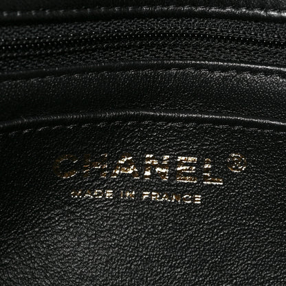 Chanel Glittered Tweed Quilted Mini Rectangular Flap Navy Blue 6 of 9
