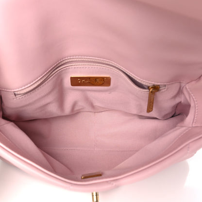 Chanel Lambskin Quilted Medium Chanel 19 Flap Light Pink 5 of 11