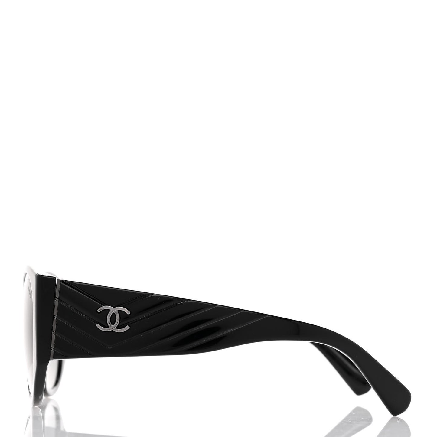 Acetate Polarized Oval Sunglasses 5411-A Black