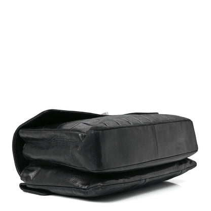 Chanel Lambskin Square Stitched Reissue Multi Pocket Flap Black 4 of 13