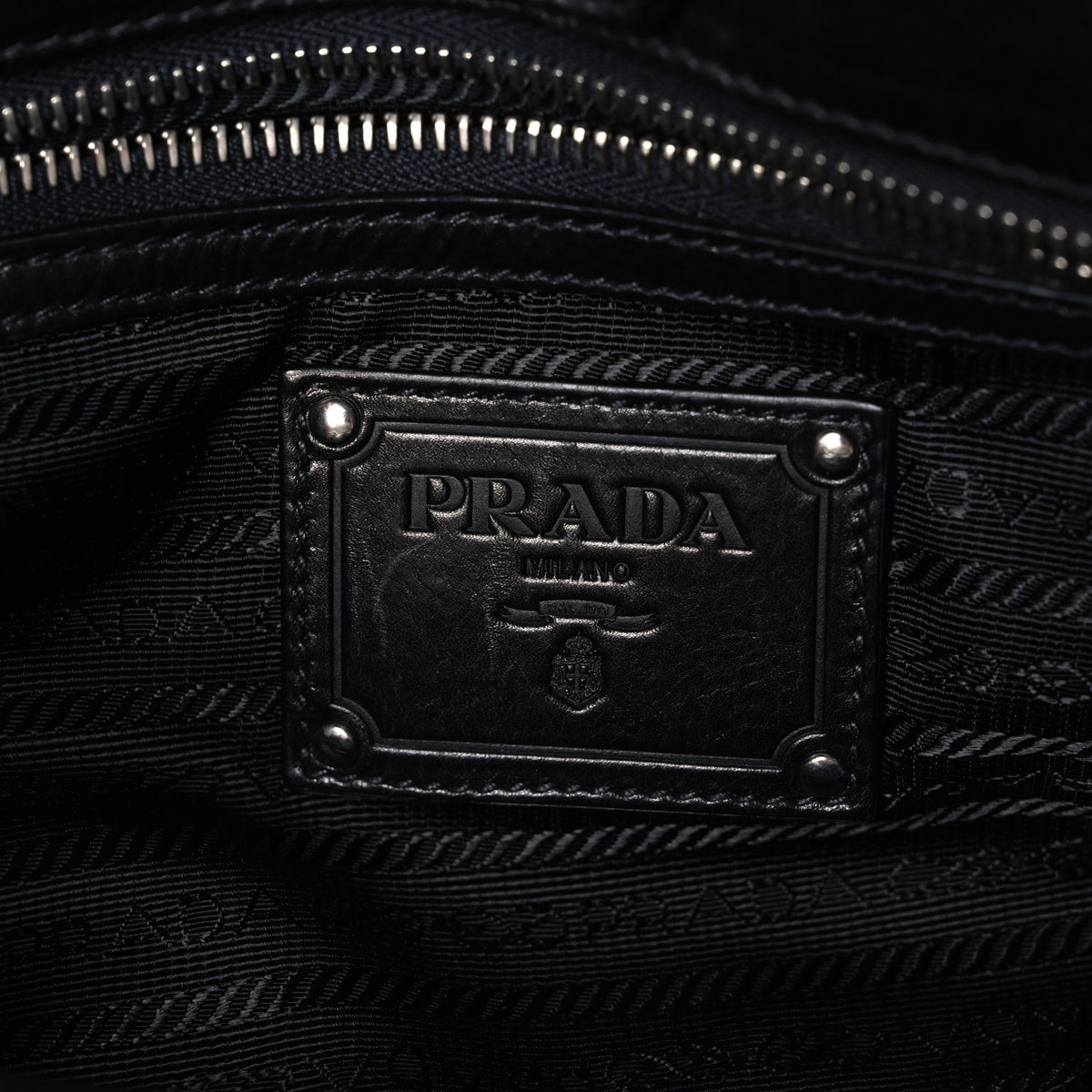 Prada Nappa Frills Tote Black 6 of 10