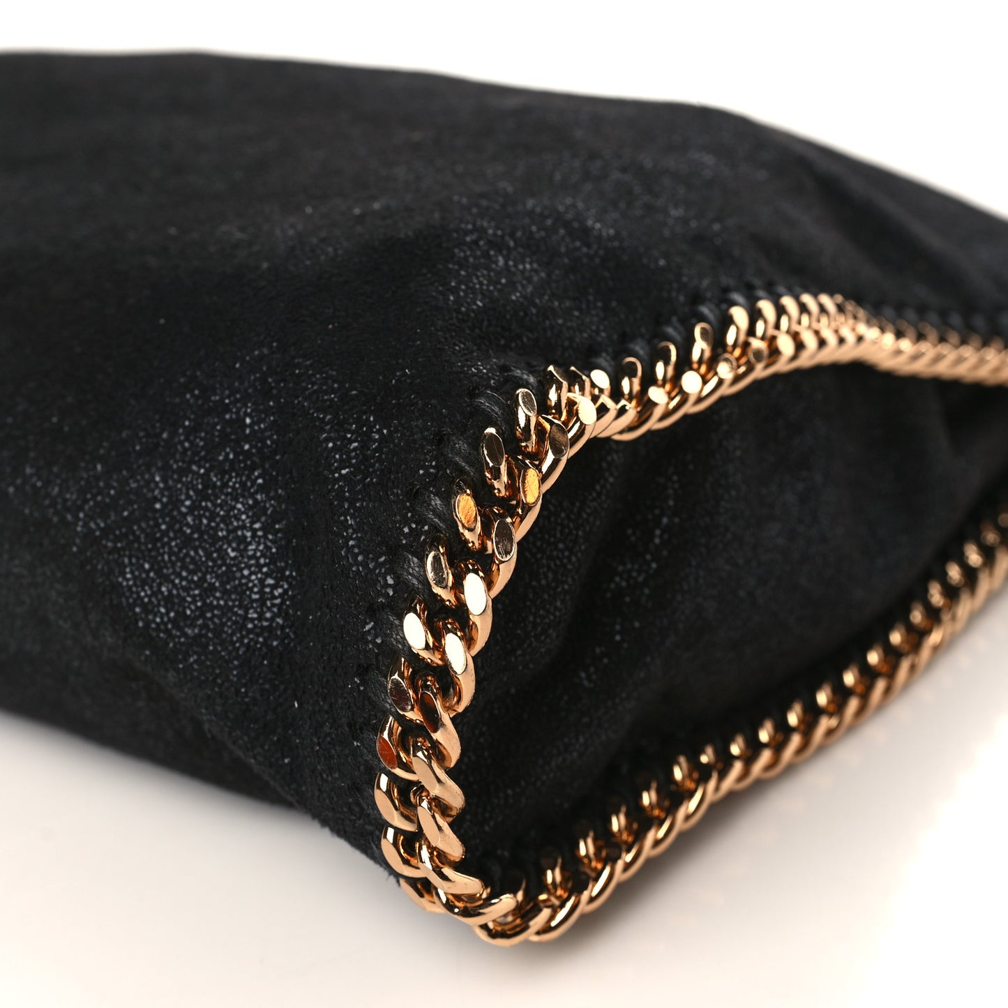 Shaggy Deer Falabella Fold Over Tote Black