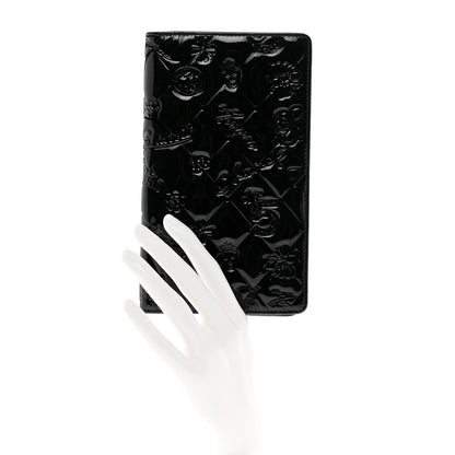 Chanel Patent Calfskin Lucky Symbols Yen Wallet Black 2 of 8