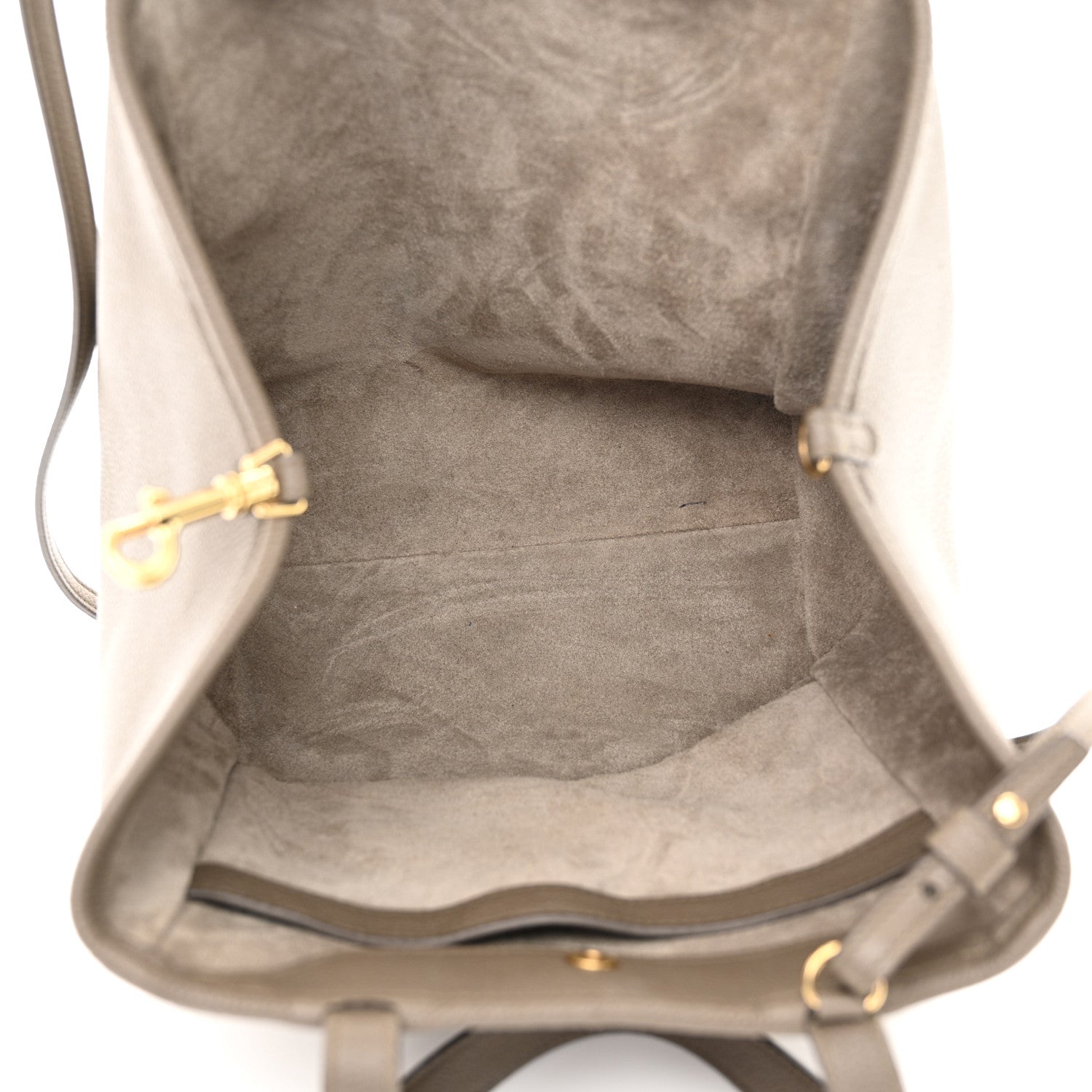 Celine Grained Calfskin Small Folded Cabas Taupe 5 of 14