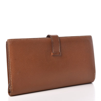 Hermes Courchevel Bearn Wallet Gold 3 of 8