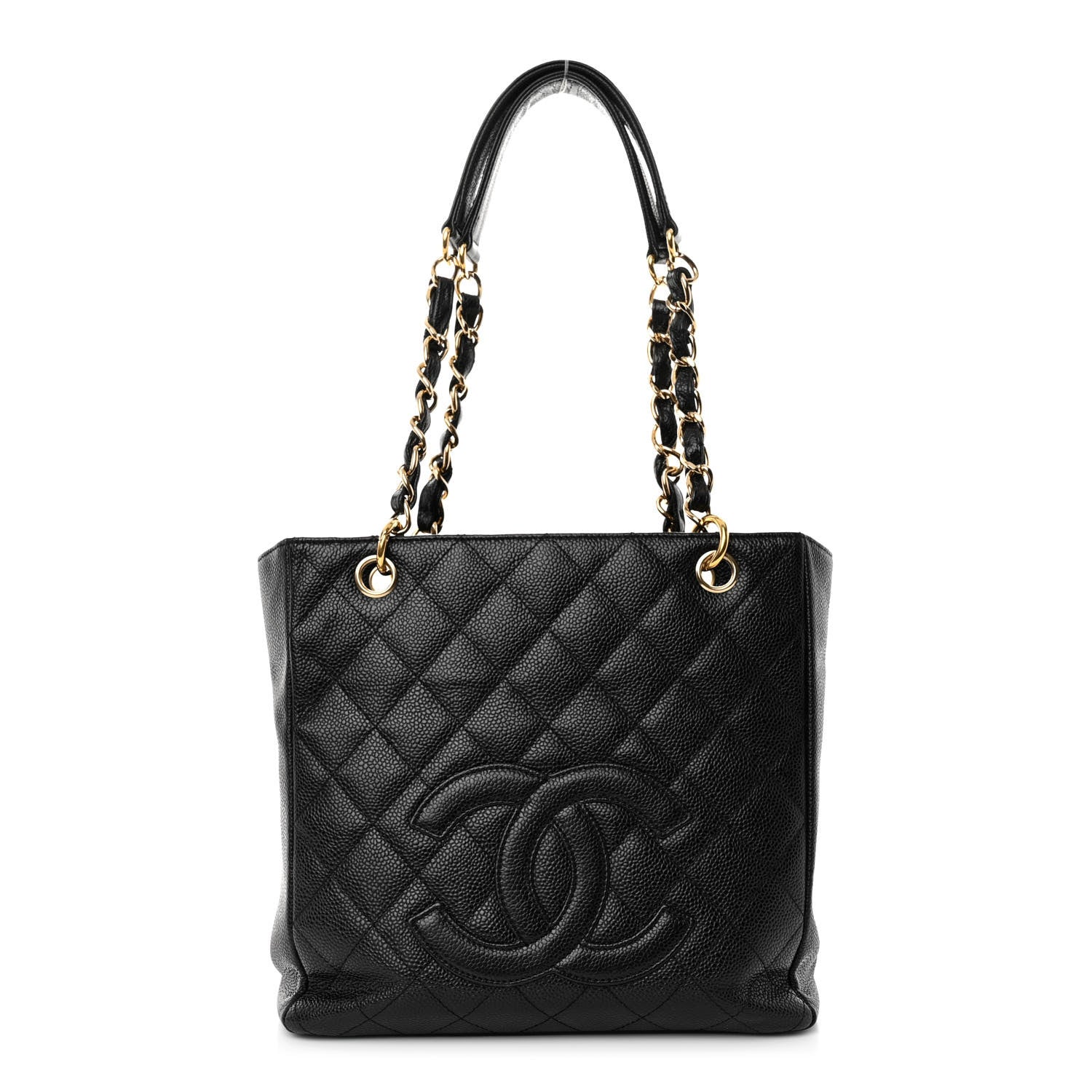 Chanel Caviar Quilted Petit Shopping Tote PST Black 1 of 10