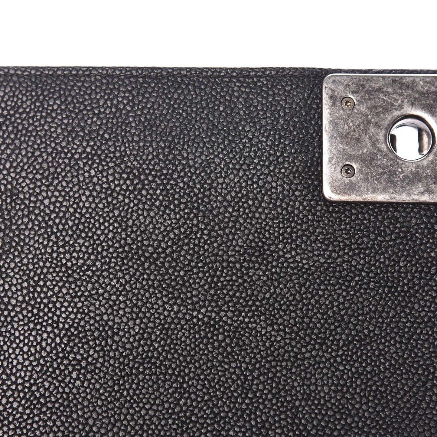 Caviar Quilted Medium Boy Flap Black
