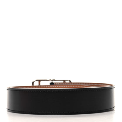 Hermes Box Togo 32mm Cape Cod Belt 85 34 Black Gold 2 of 6