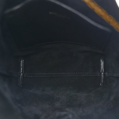 Saint Laurent Lambskin Pochon Shoulder Bag Black 5 of 10