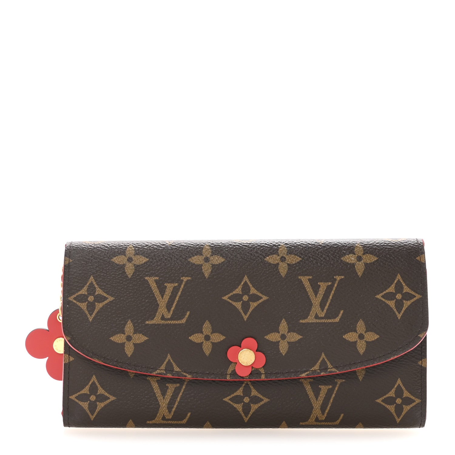 Louis Vuitton Monogram Bloom Flower Emilie Wallet Coquelicot 1 of 7