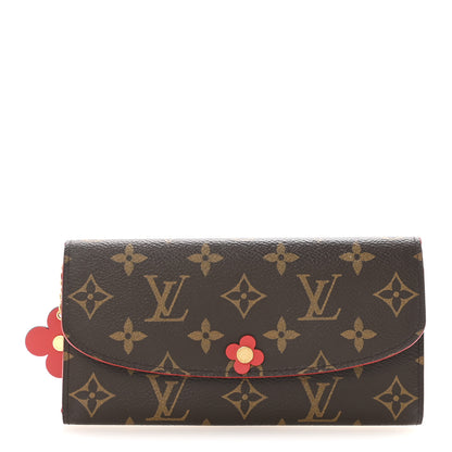 Louis Vuitton Monogram Bloom Flower Emilie Wallet Coquelicot 1 of 7