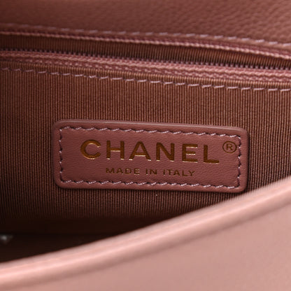 Chanel Caviar Mini Carry Around Flap Bag Light Pink 6 of 10