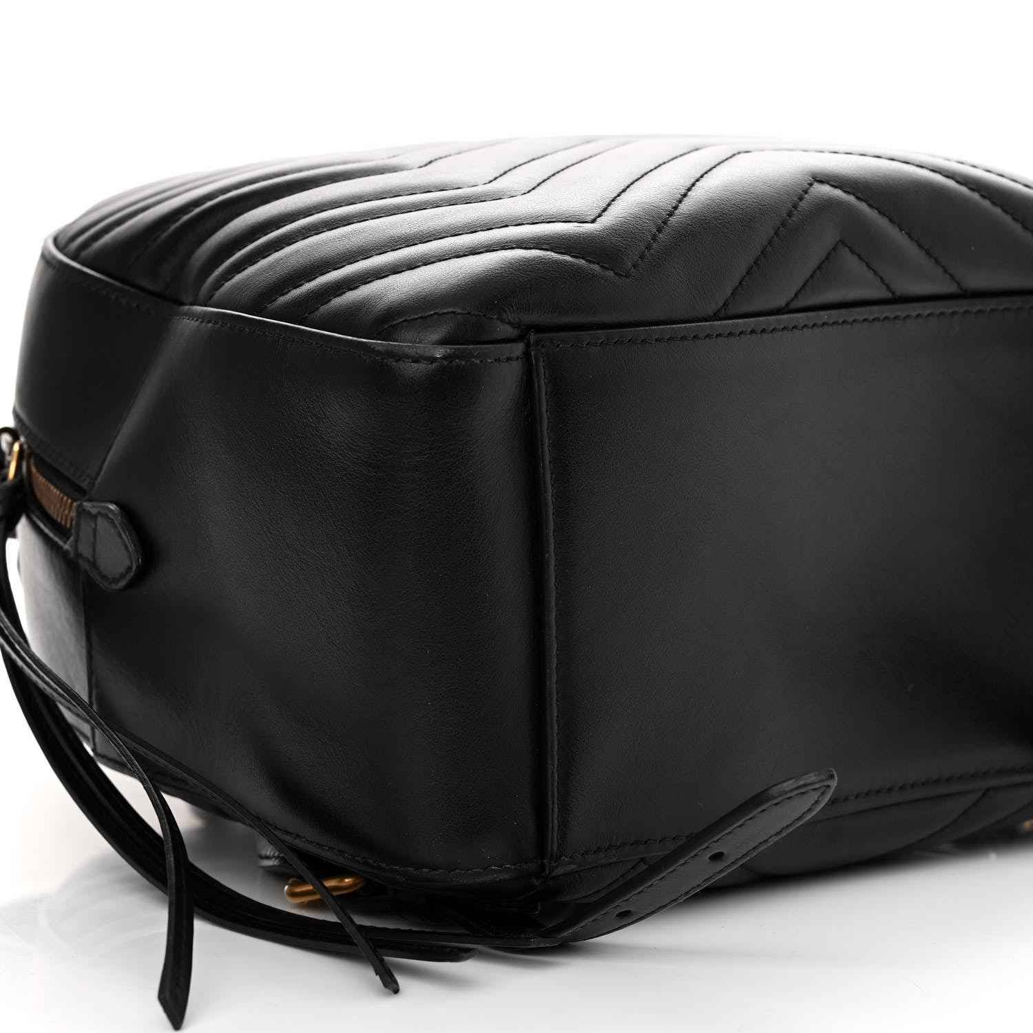 Gucci Calfskin Matelasse GG Marmont Dome Backpack Black 11 of 15