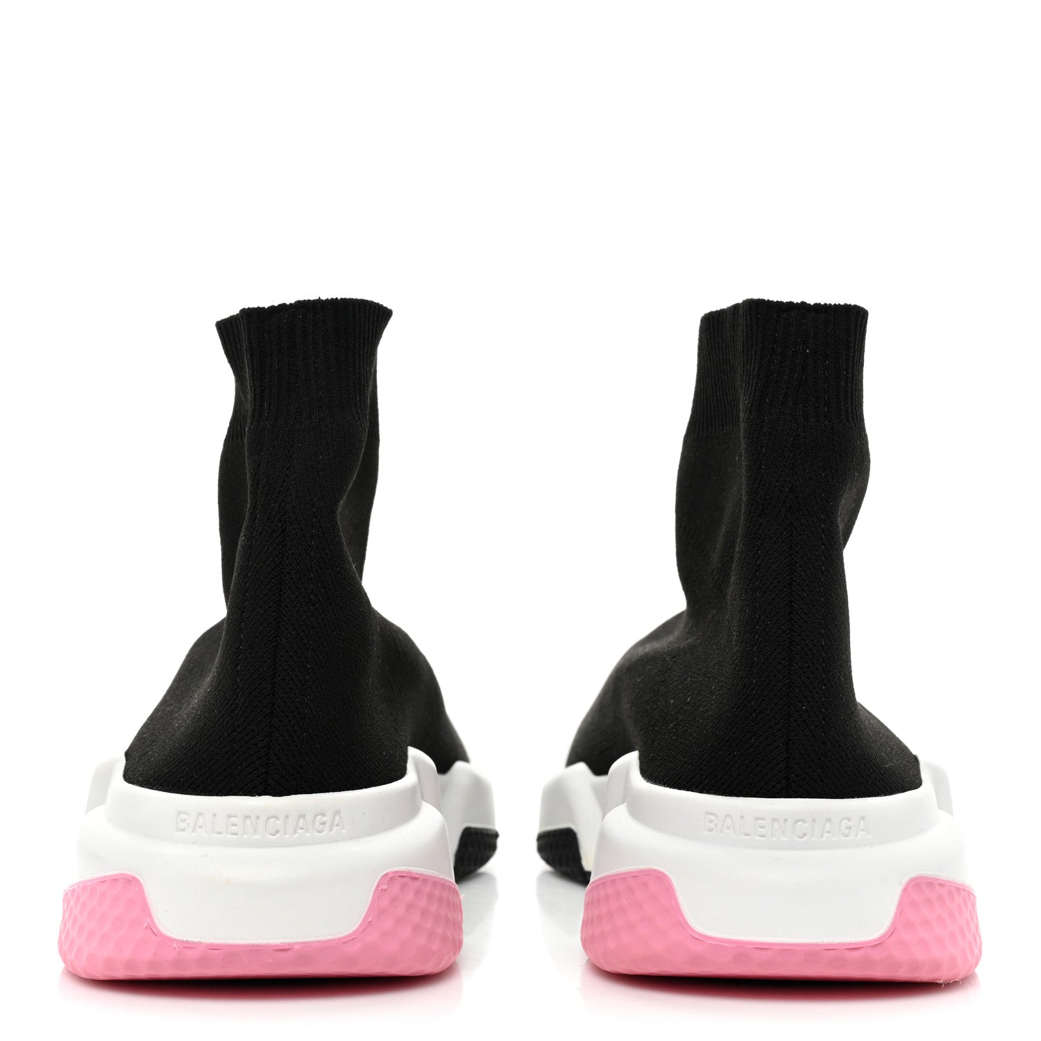 Balenciaga Neoprene Knit Multicolor Sole Womens Speed Sneakers 41 Black Pink 4 of 9