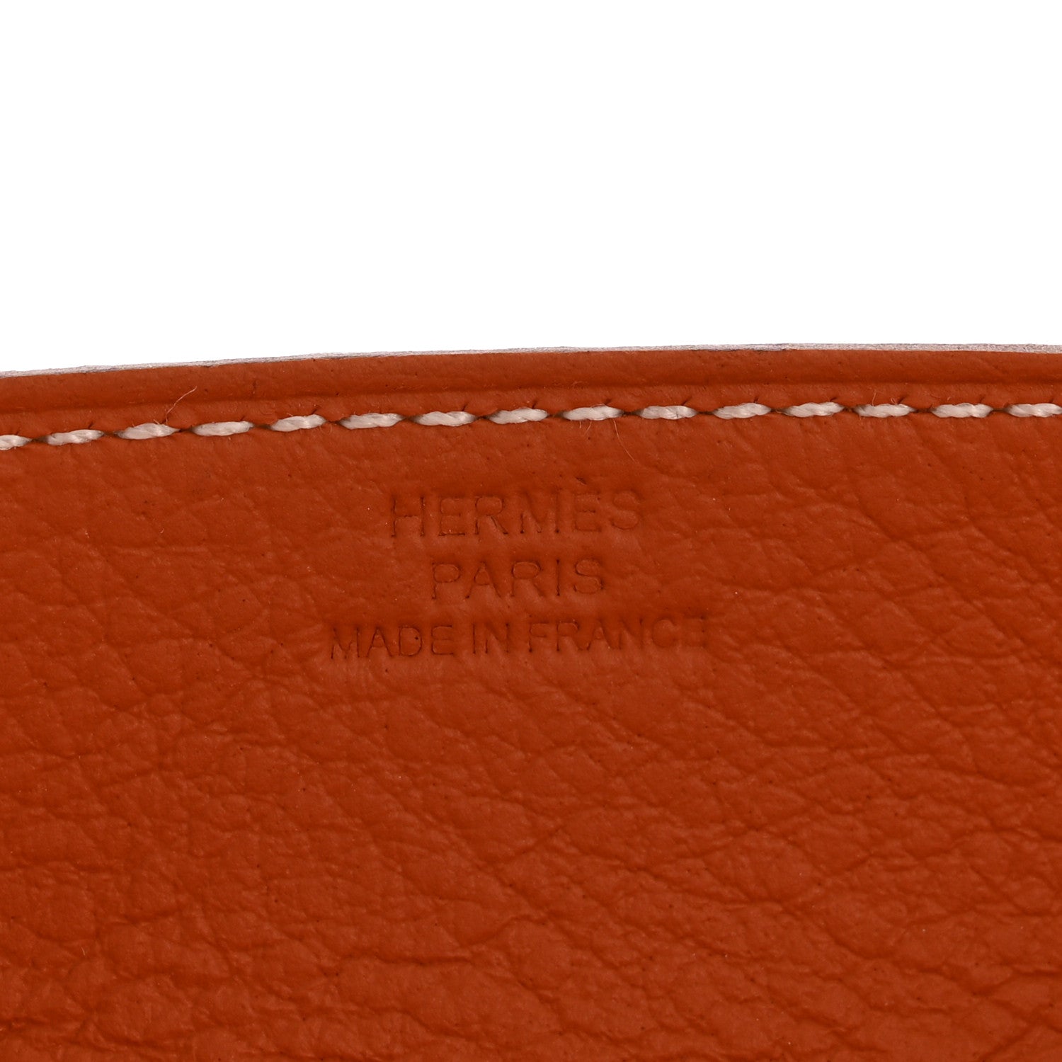 Hermes Taurillon Clemence Mises et Relances Change Tray Potiron Fauve 5 of 7